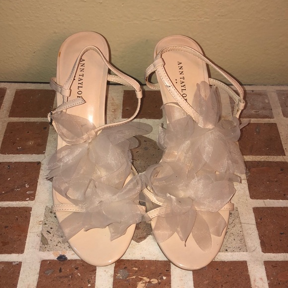 Ann Taylor Shoes - Ann Taylor flower petal heels